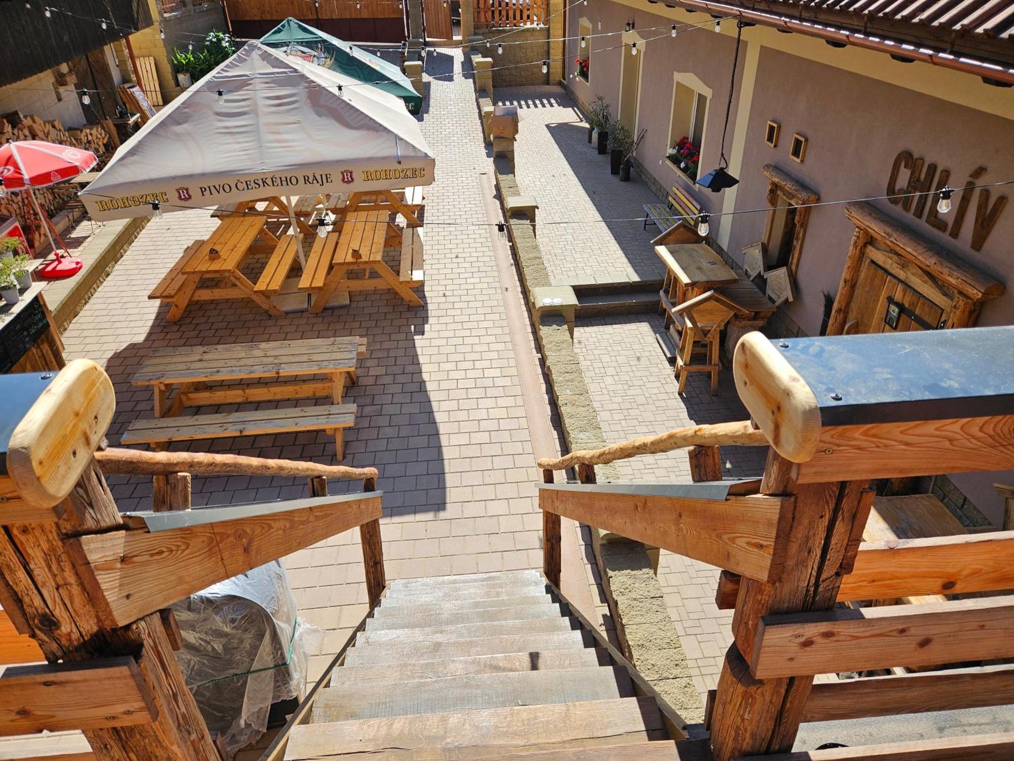 Božská usedlost Prackov Exterior foto